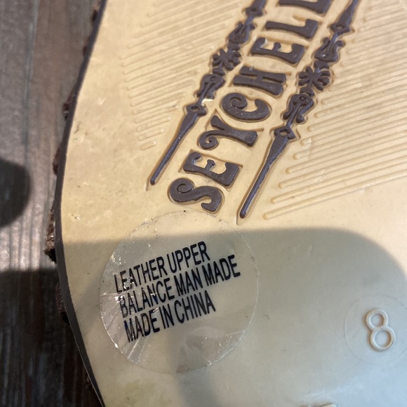 Seychelles, ladies shoes, brown leather upper in size 8. - Picture 8 of 9